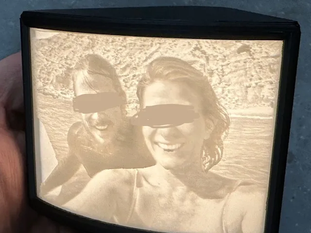 Curved Lithophane Box - Micro-USB version