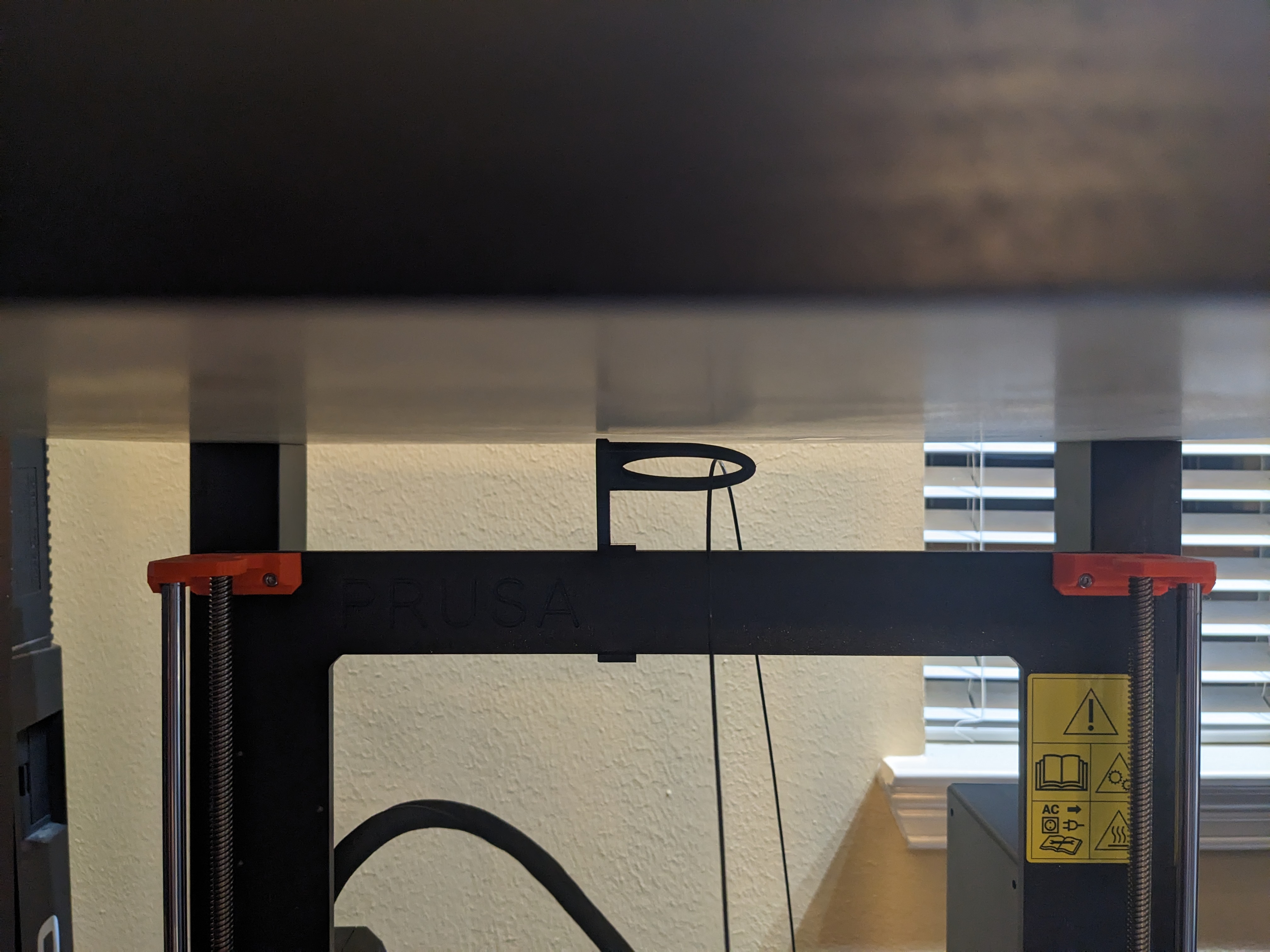 Smaller Filament Guide to fit under Lack table