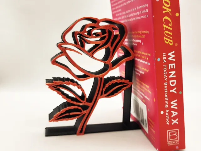 ⚘ Rose Bookends - 2 Color or Single ⚘