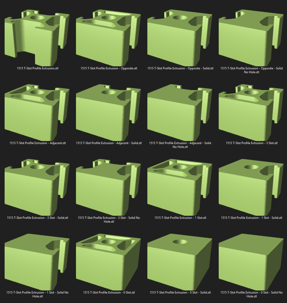 1515 T-Slot Profile Set