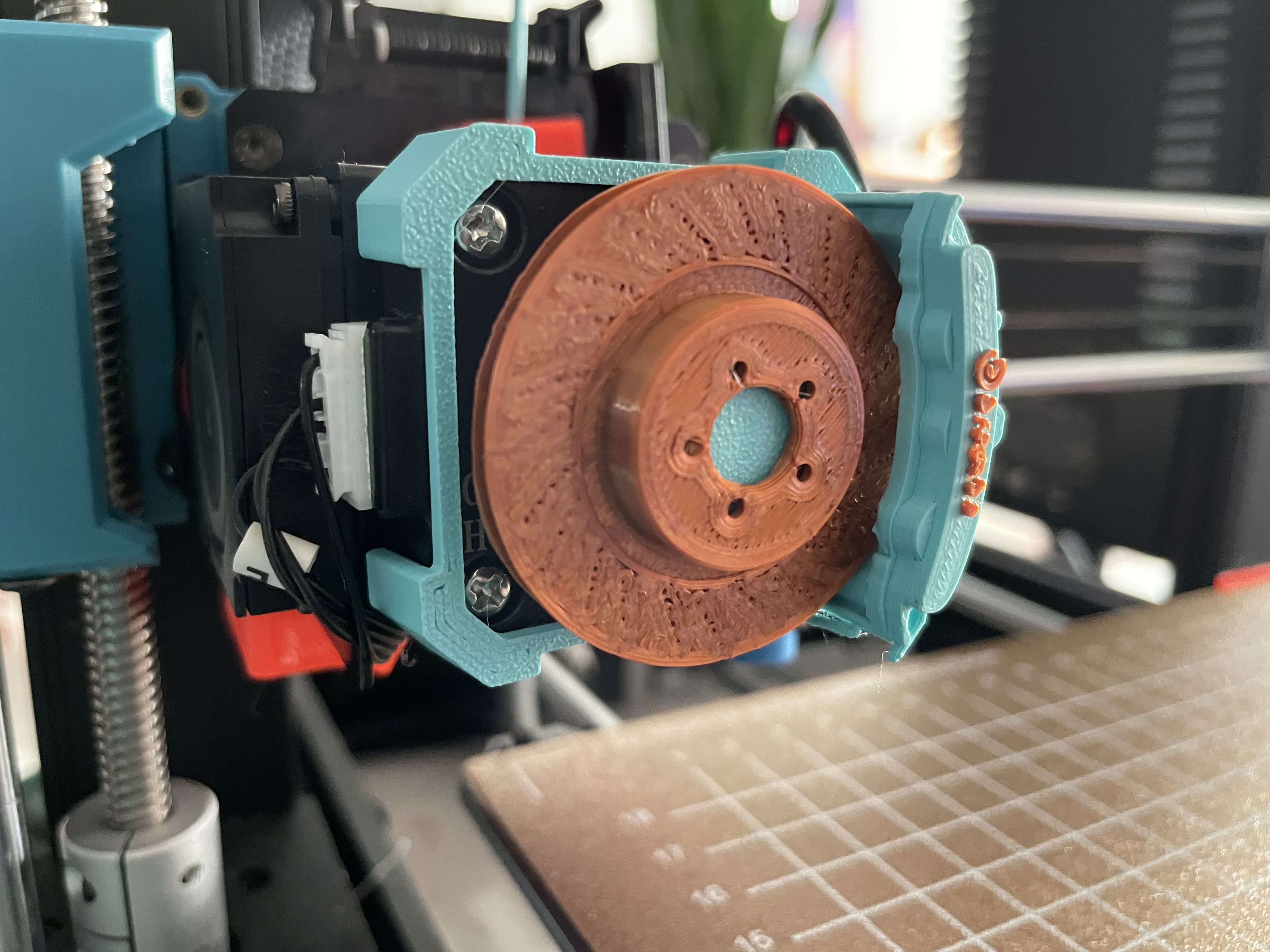 Brembo Brake Disc Extruder - SV06 remix mount 3D model thumbnail