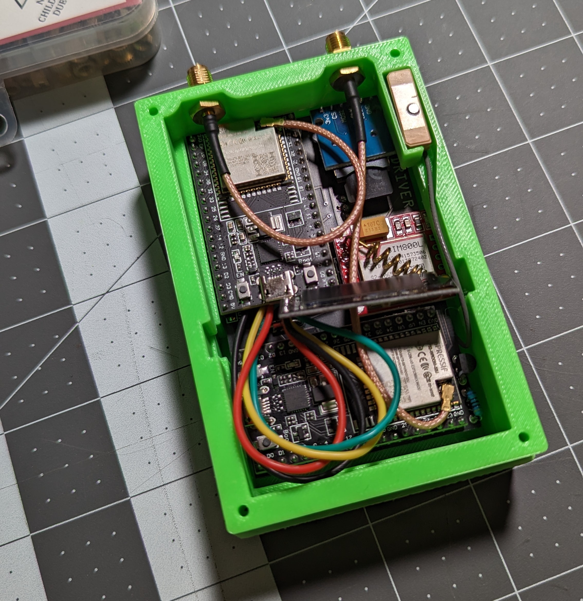 Wardriver Antenna Ring with GPS Holder