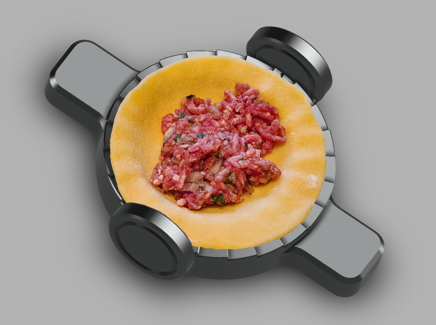 Pasta Pierogi Press 3D model thumbnail