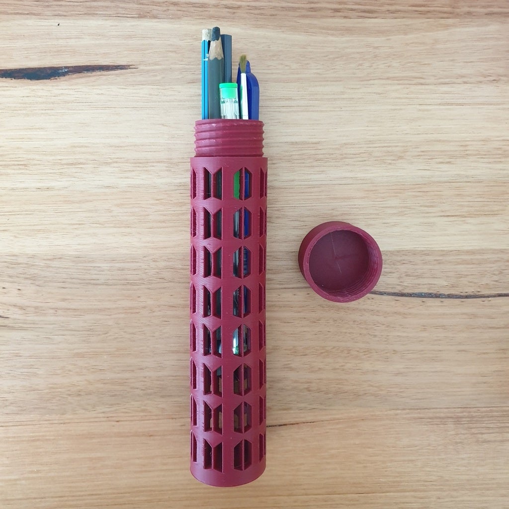 BTS pencil case box screw top
