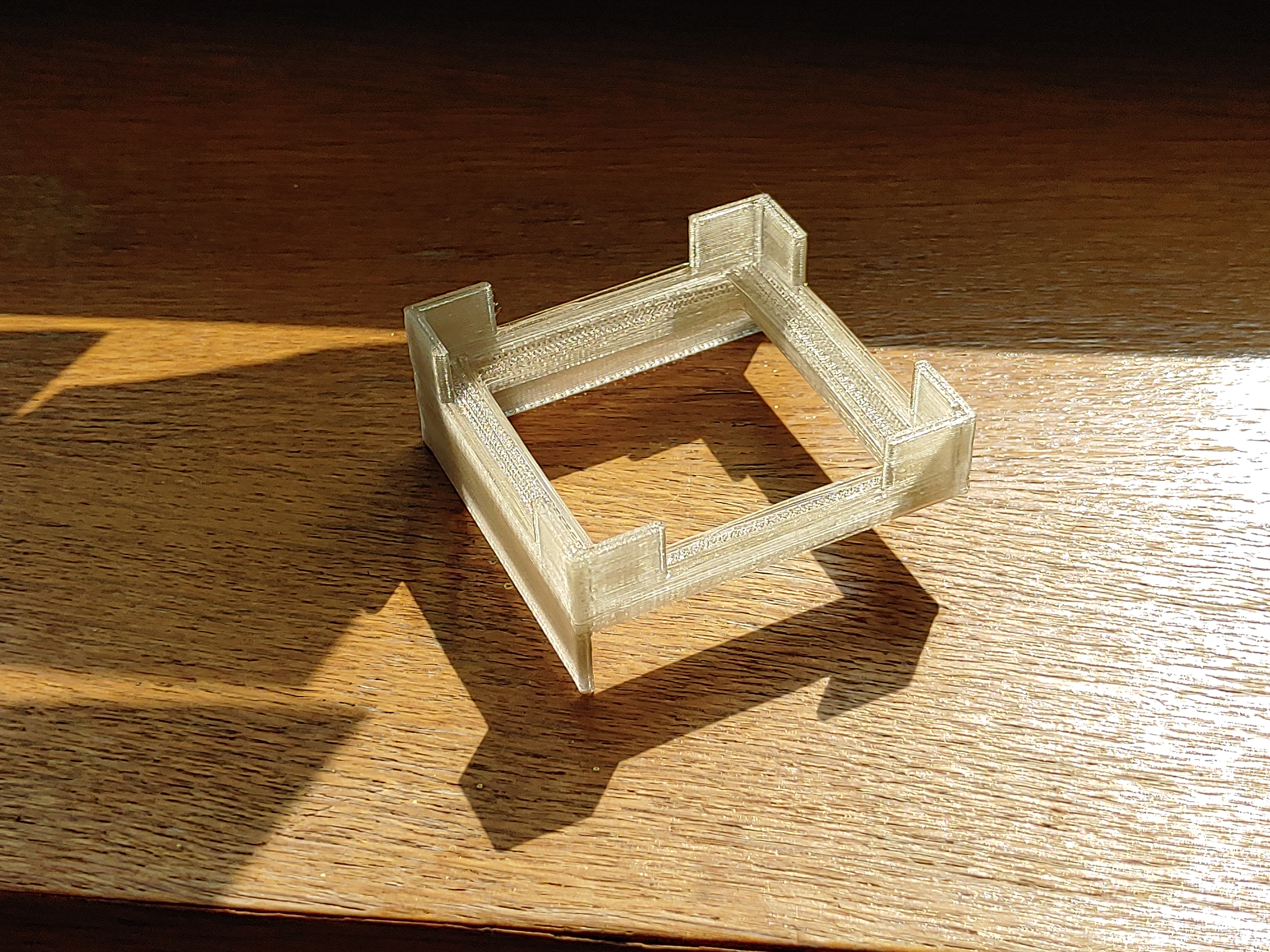 Miniatura 3 do modelo 3D IKEA LACK table stack adapter with less material