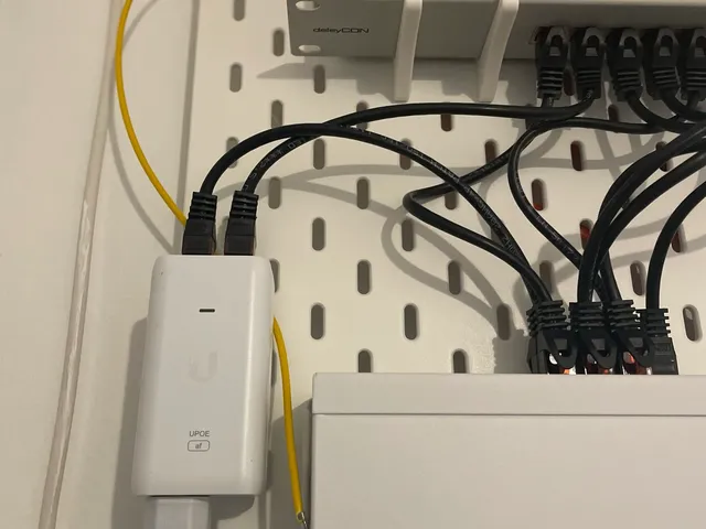 Ikea Skadis Hook for Unifi POE Ubiquiti PoE injector