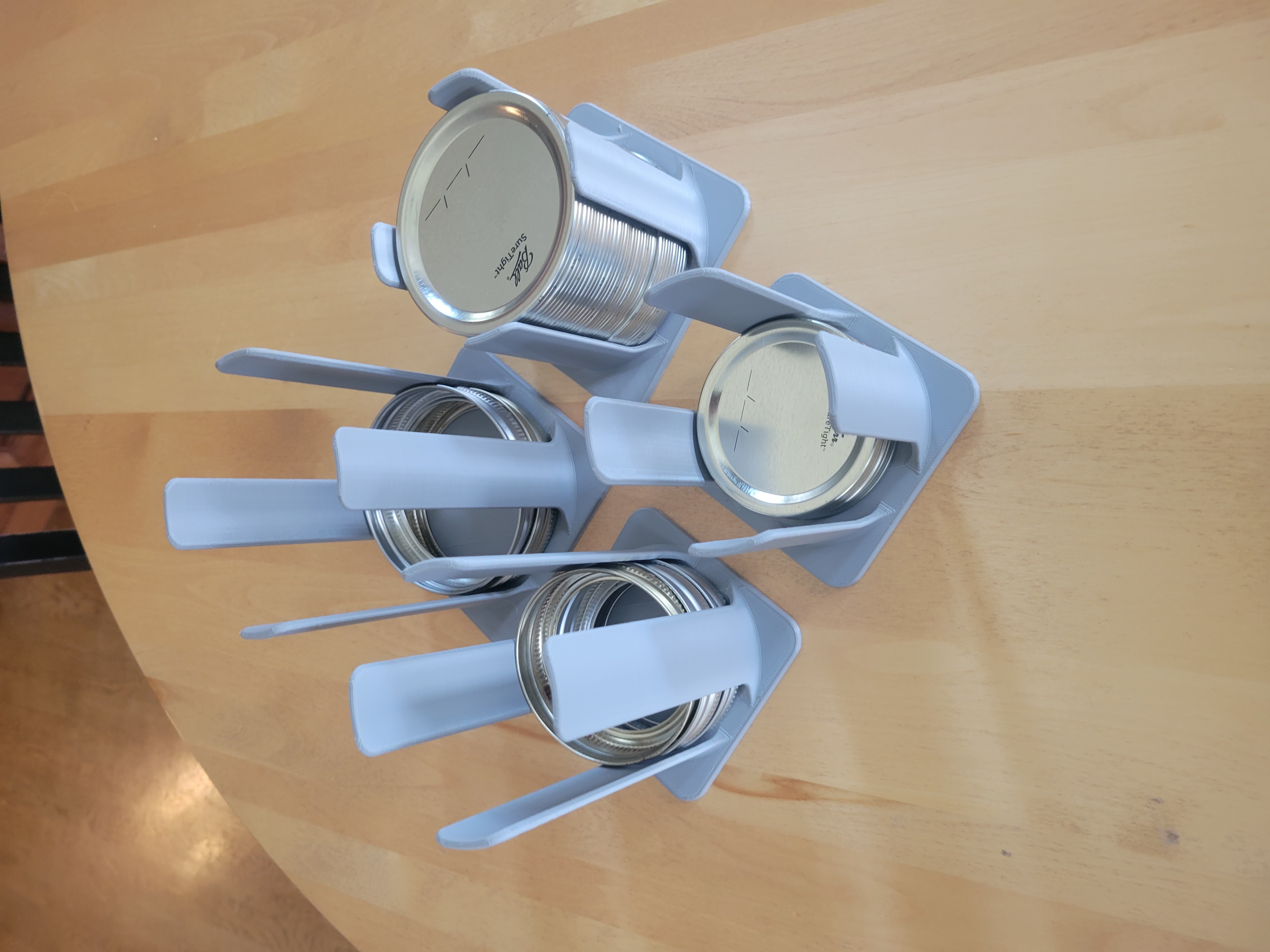 Canning jar lid and ring storage regular and wide mouth