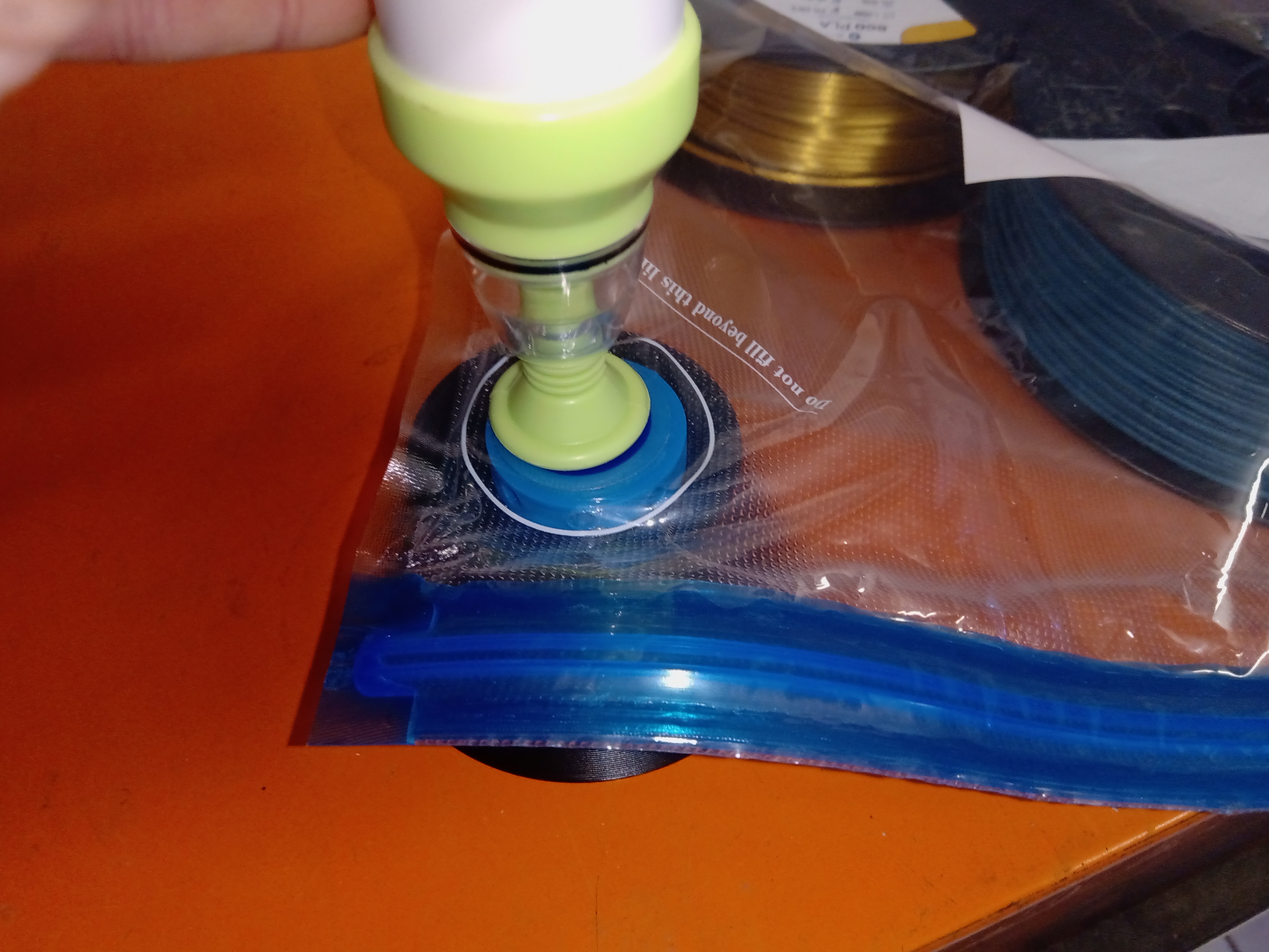 Raised counterpart for Vacuum Bag Valve