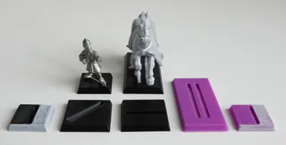 Square/slotted Warhammer miniature bases
