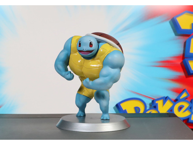 Ultra swole Squirtle by Cyenyee | Download free STL model | Printables.com