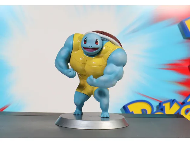 STL file Squirtle muscle・3D printing design to download・Cults