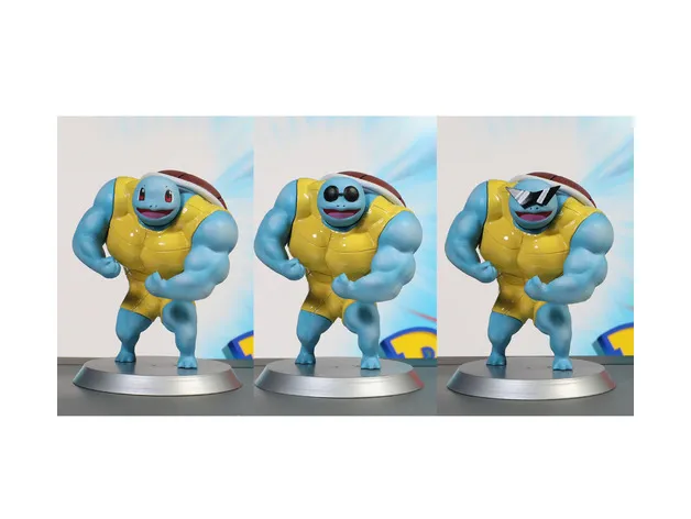 Ultra swole Squirtle by Cyenyee, Download free STL model