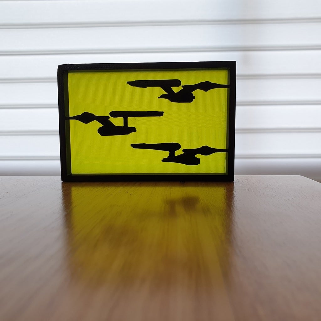 Star Trek Enterprise silhouette ornament
