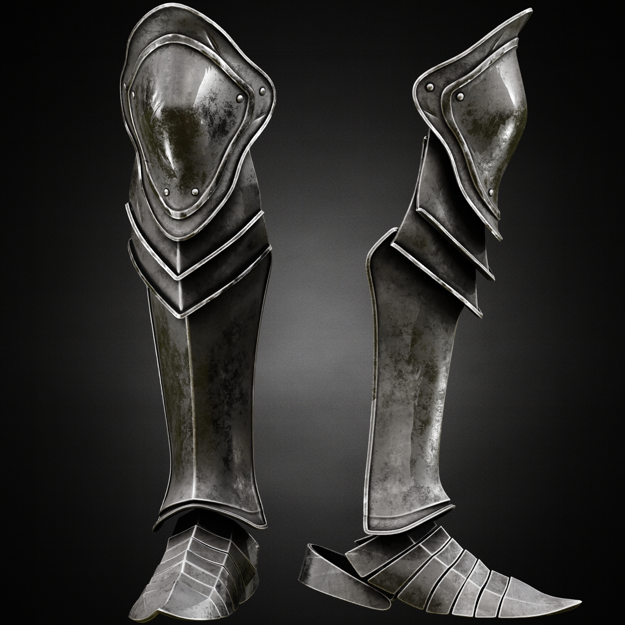 DARK SOULS 3 KNIGHT SABATONS LEG ARMOR GREAVES LIFE SIZE COSPLAY – FAN ART STL