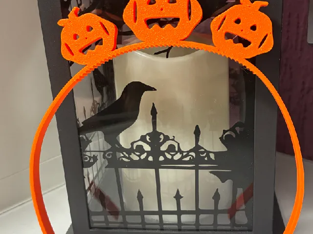 Halloween Pumpkin Headband (Single & Two-Color)