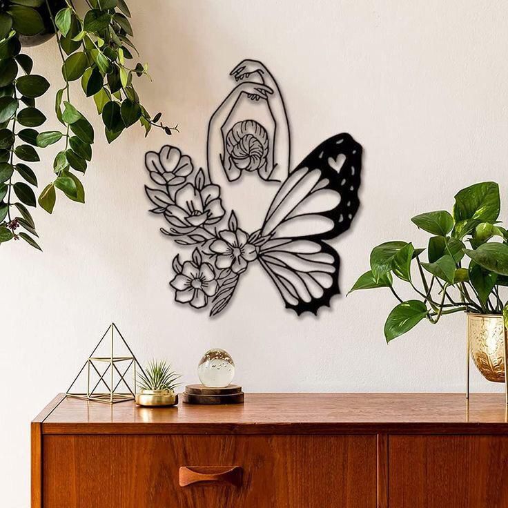 WallArt - Butterfly Woman