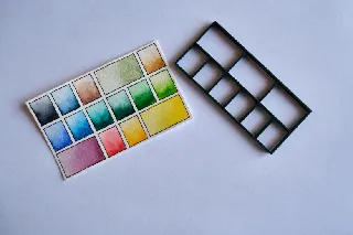 Ultimate watercolor palette stencil