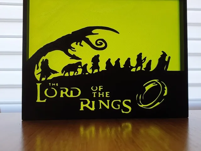 Lord of the Rings silhouette art