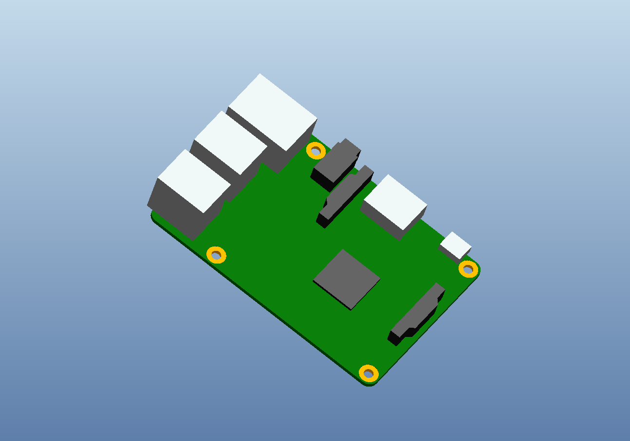 Rasperry Pi 3B & Ras Pi camera V2 low poly dimensionally accurate model by  Night, Download free STL model