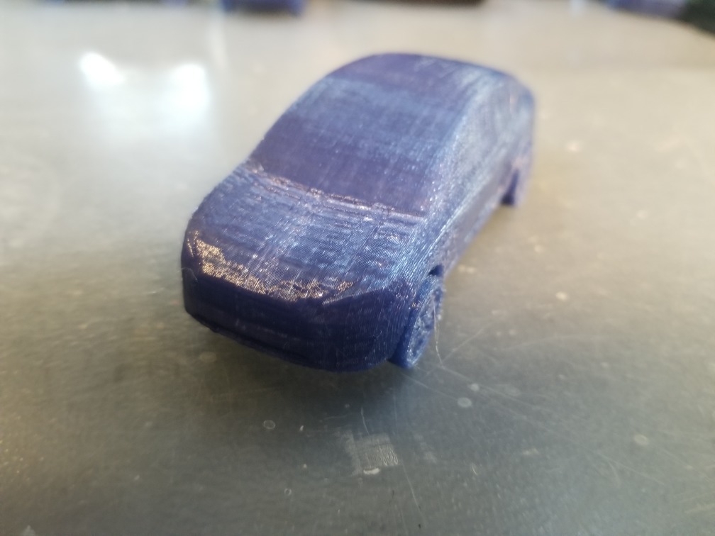 Tesla Model X print in place with moving wheels