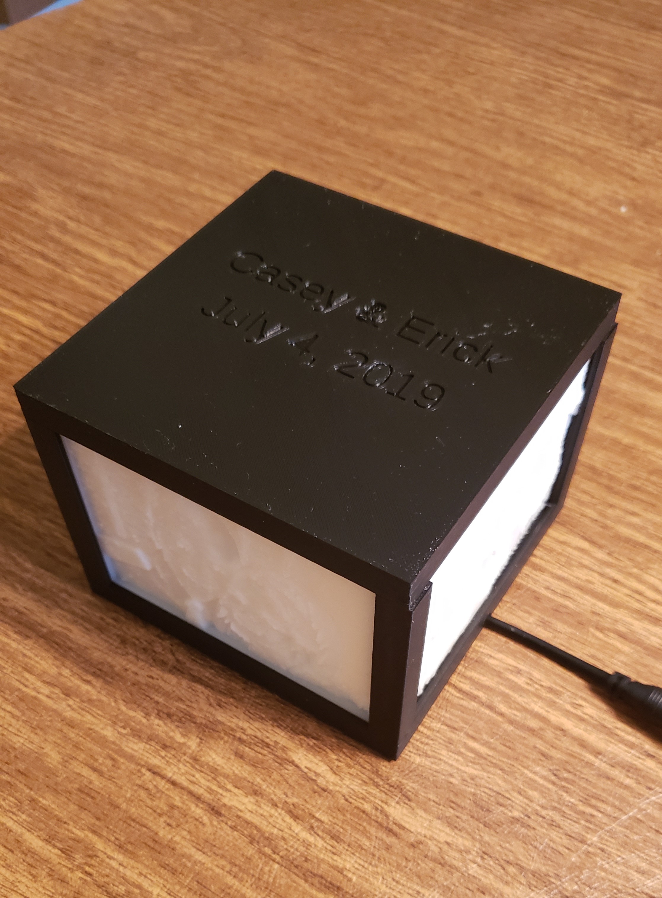 Customizable Lithophane Box - Any size!