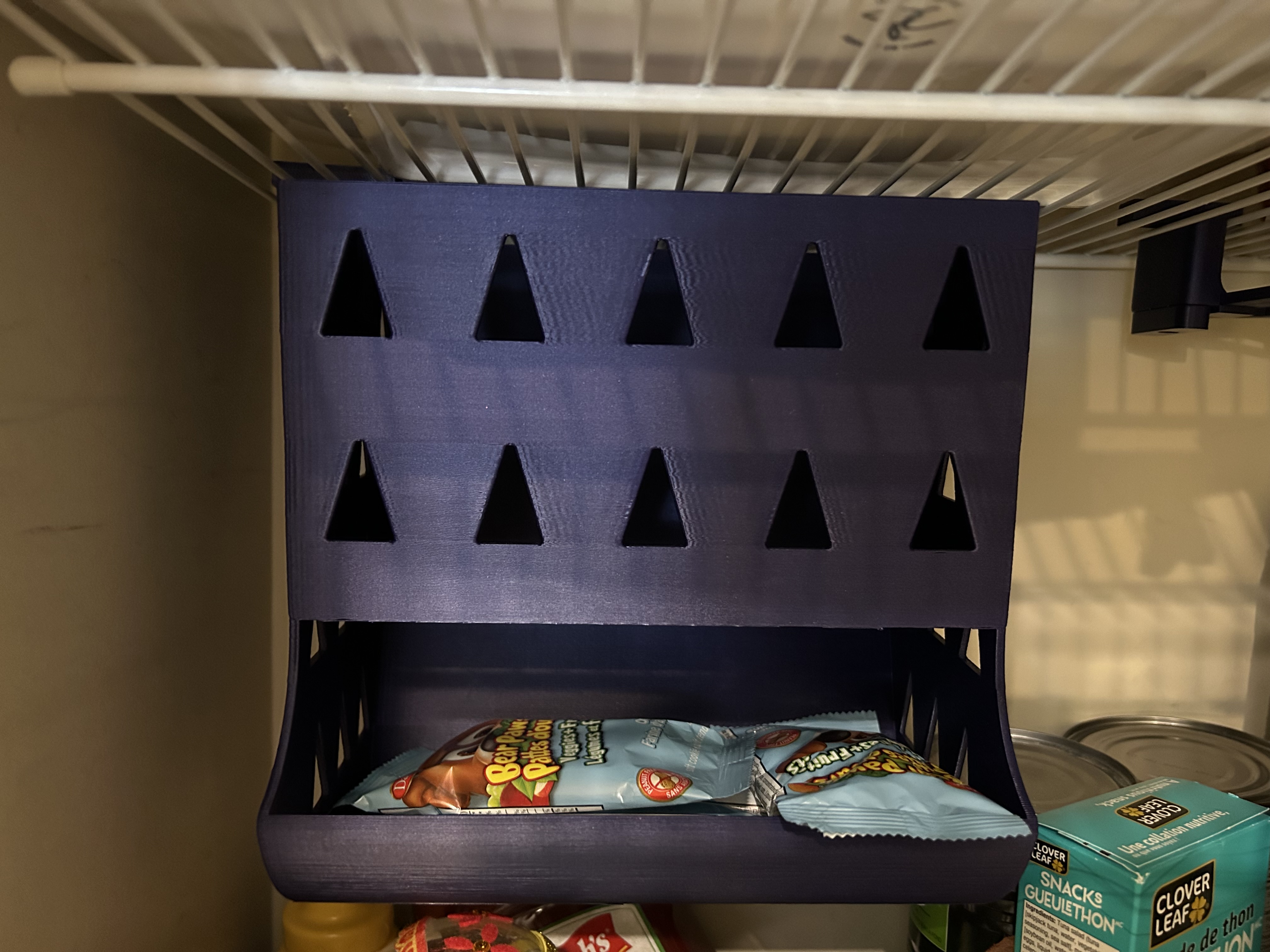Hanging Granola Bar Pantry Storage and Dispenser