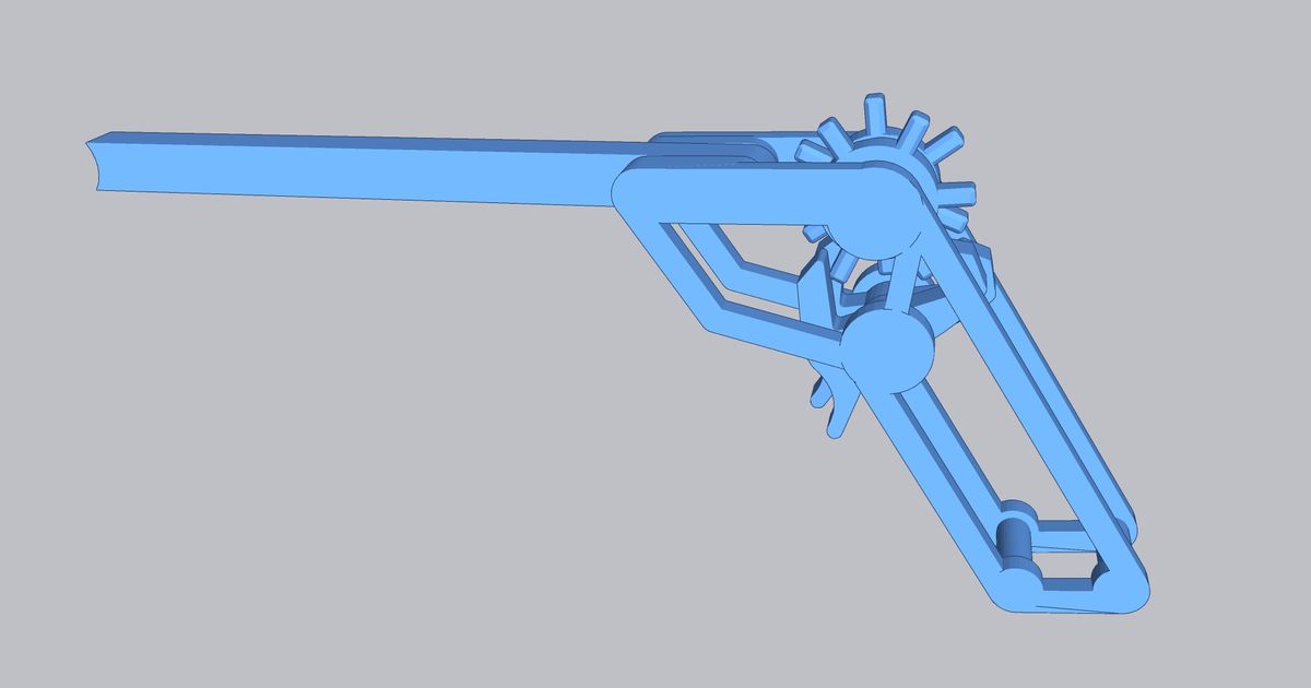 Dual Trigger 12 Round Rubber Band Gun by Michael11 Download free STL
