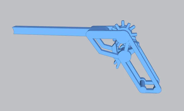 Dual Trigger 12 Round Rubber Band Gun