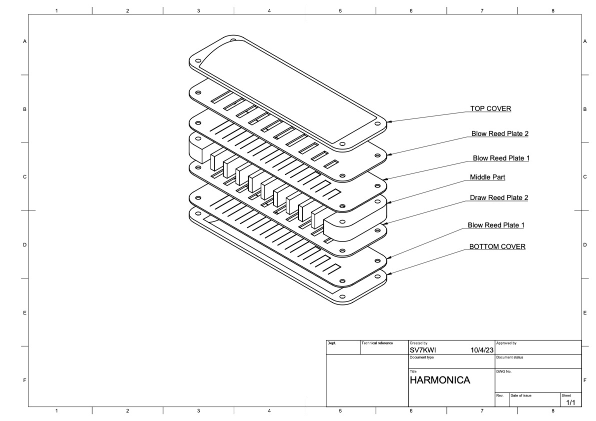 Miniatura 3 do modelo 3D Harmonica