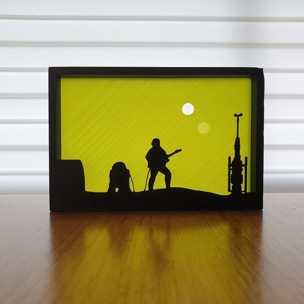 Star Wars Tatooine silhouette ornament