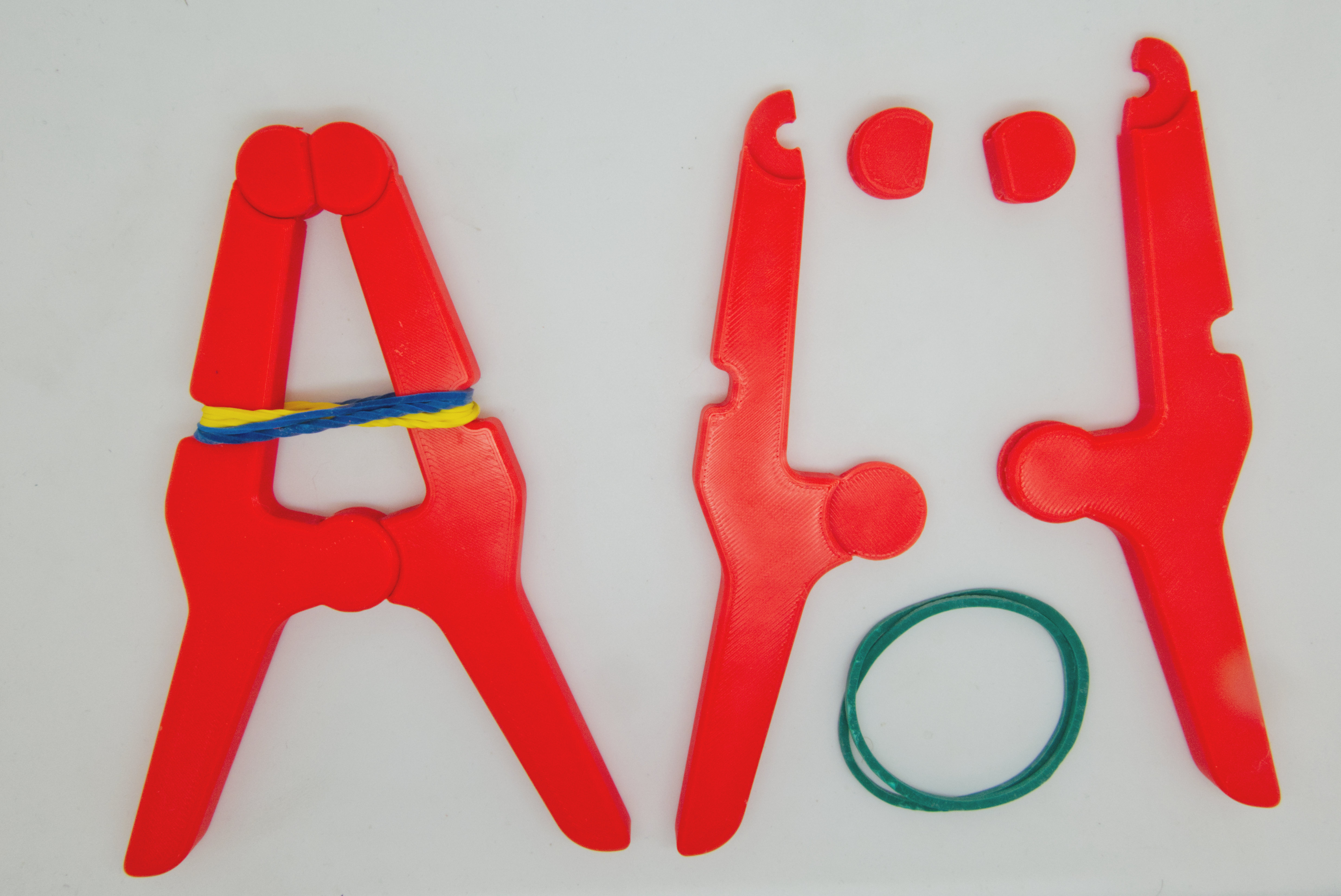 Clamp with elastic bands by Hex2000 Download free STL model