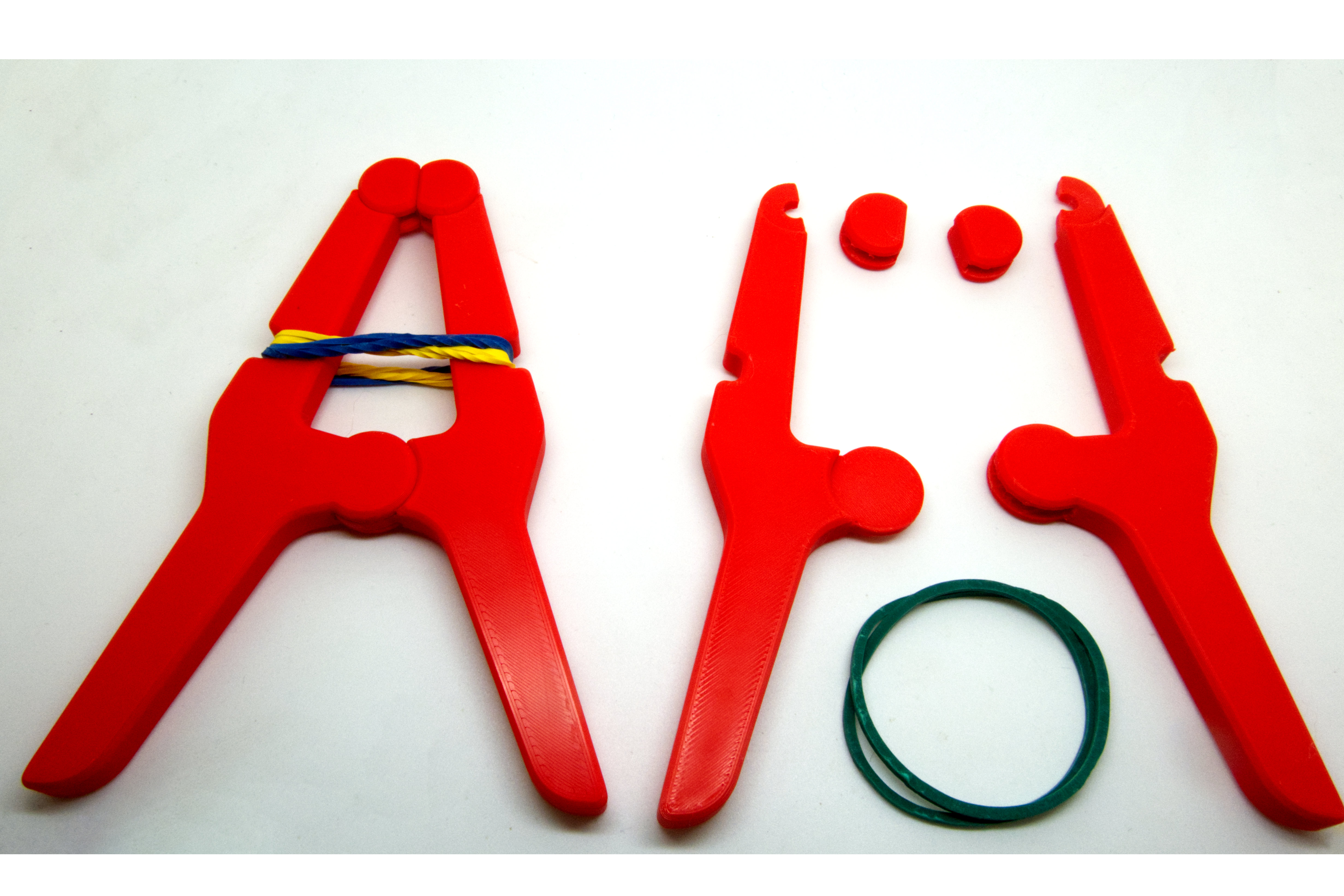 Clamp with elastic bands by Hex2000 Download free STL model