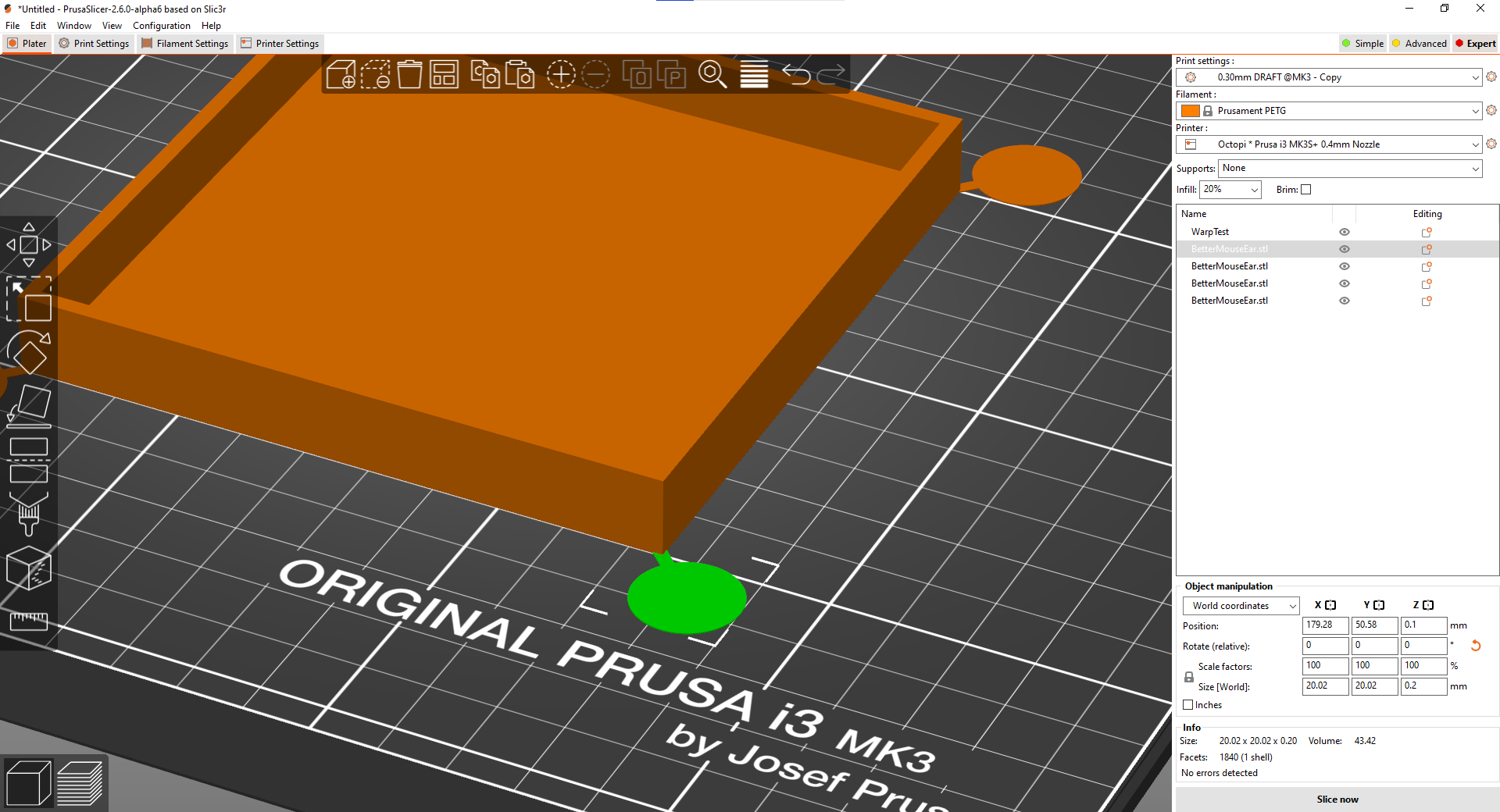 Better Anti-Warp Mouse Ear!