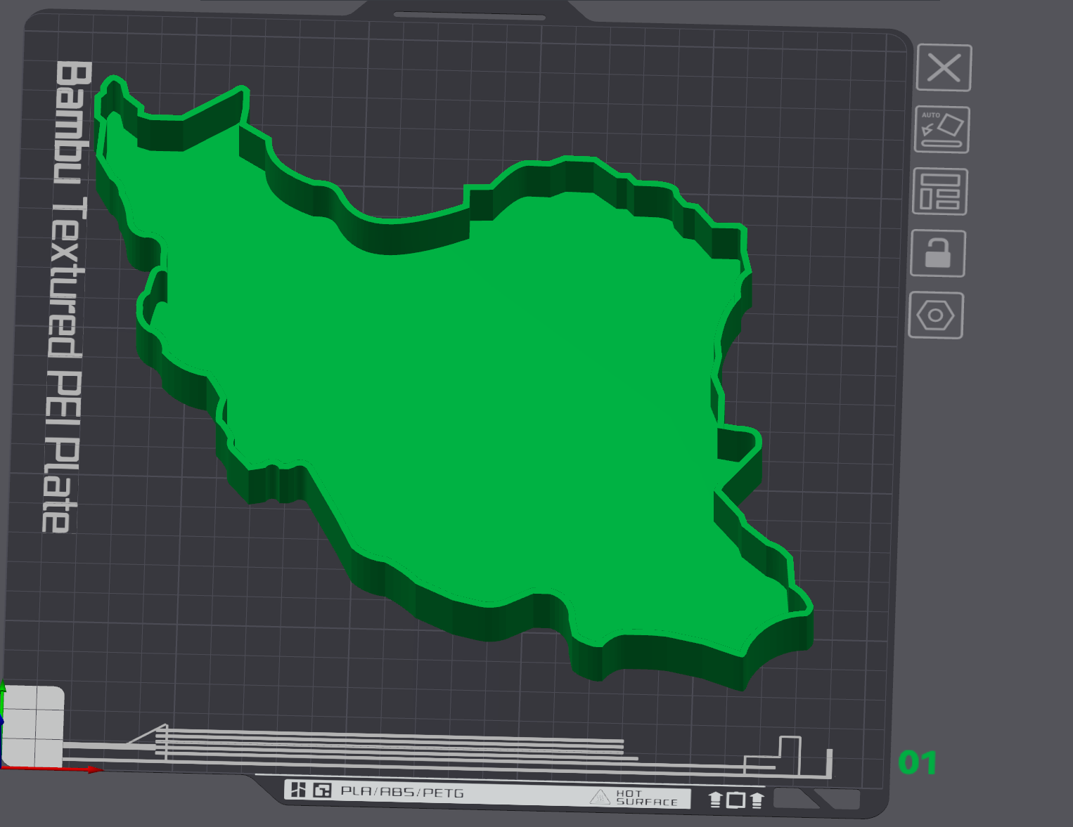 Iran Map Tray / Nowruz Grass Tray For HaftSeen