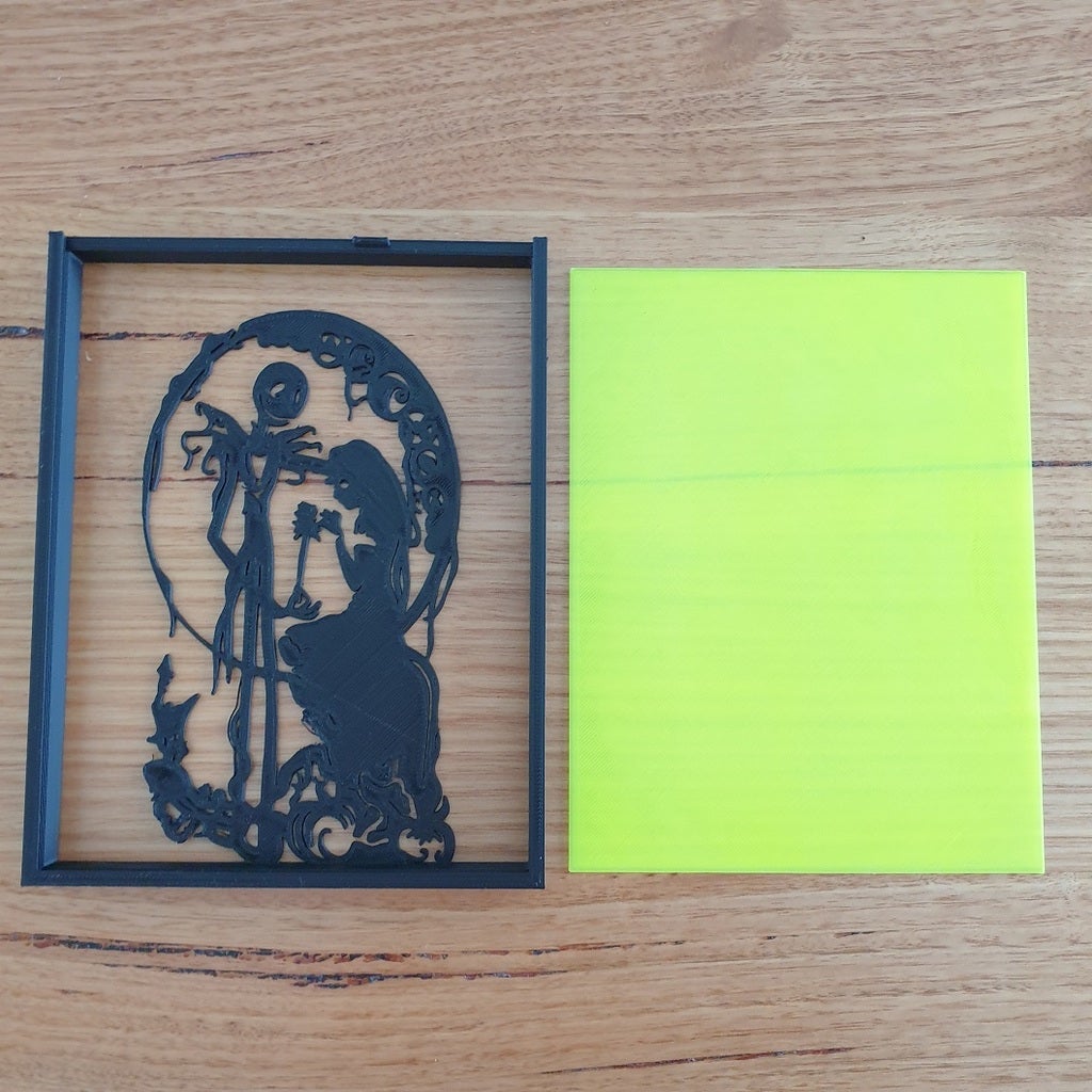Nightmare Before Christmas Silhouette Art by 3DPrintBunny | Download free STL model | Printables.com