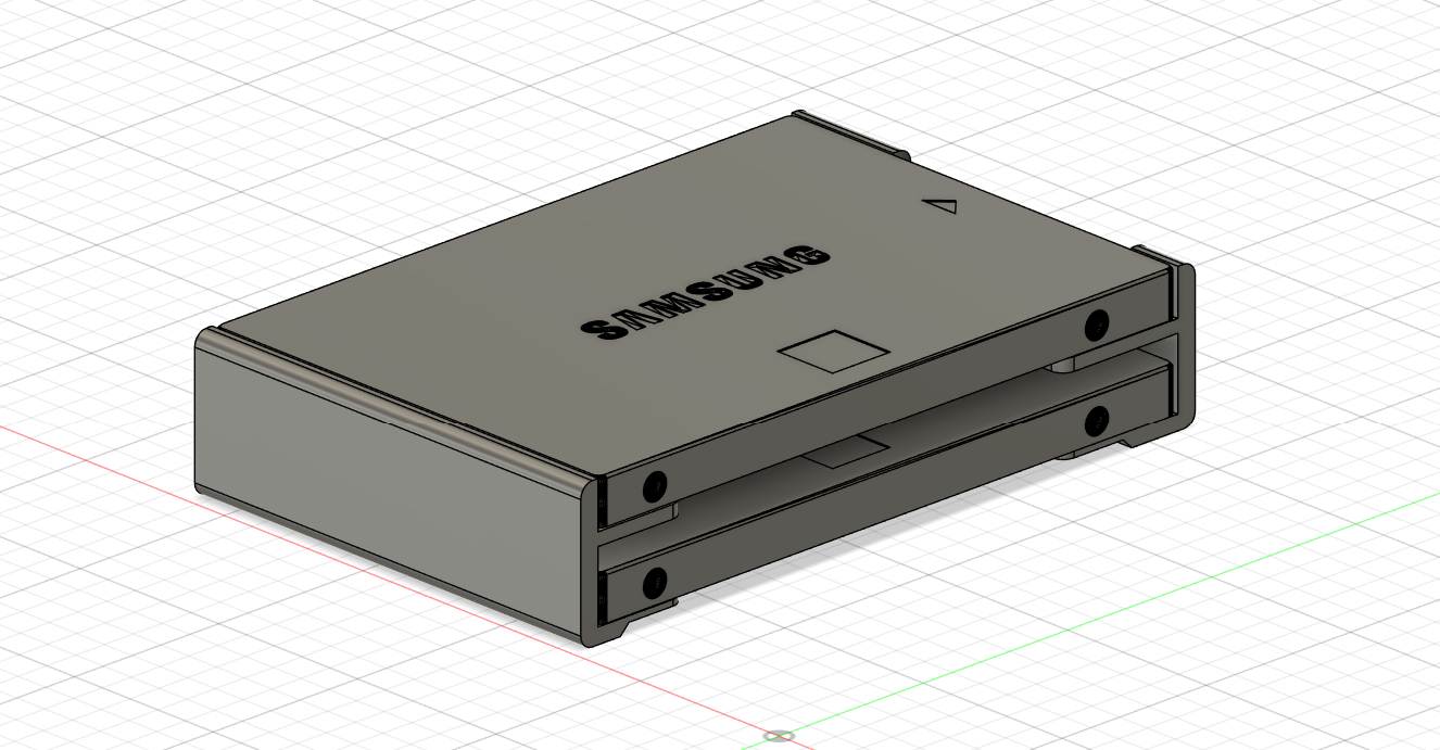 Double stacked SSD mount for Fractal Design SSD Tray Type B