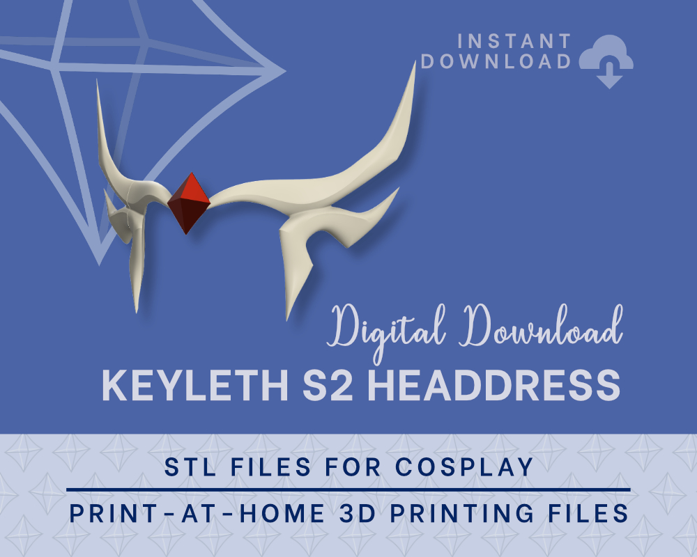 Keyleth Circlet of Wisdom S2 STL Files - Legend of Vox Machina Cosplay Accessory (Digital Download)