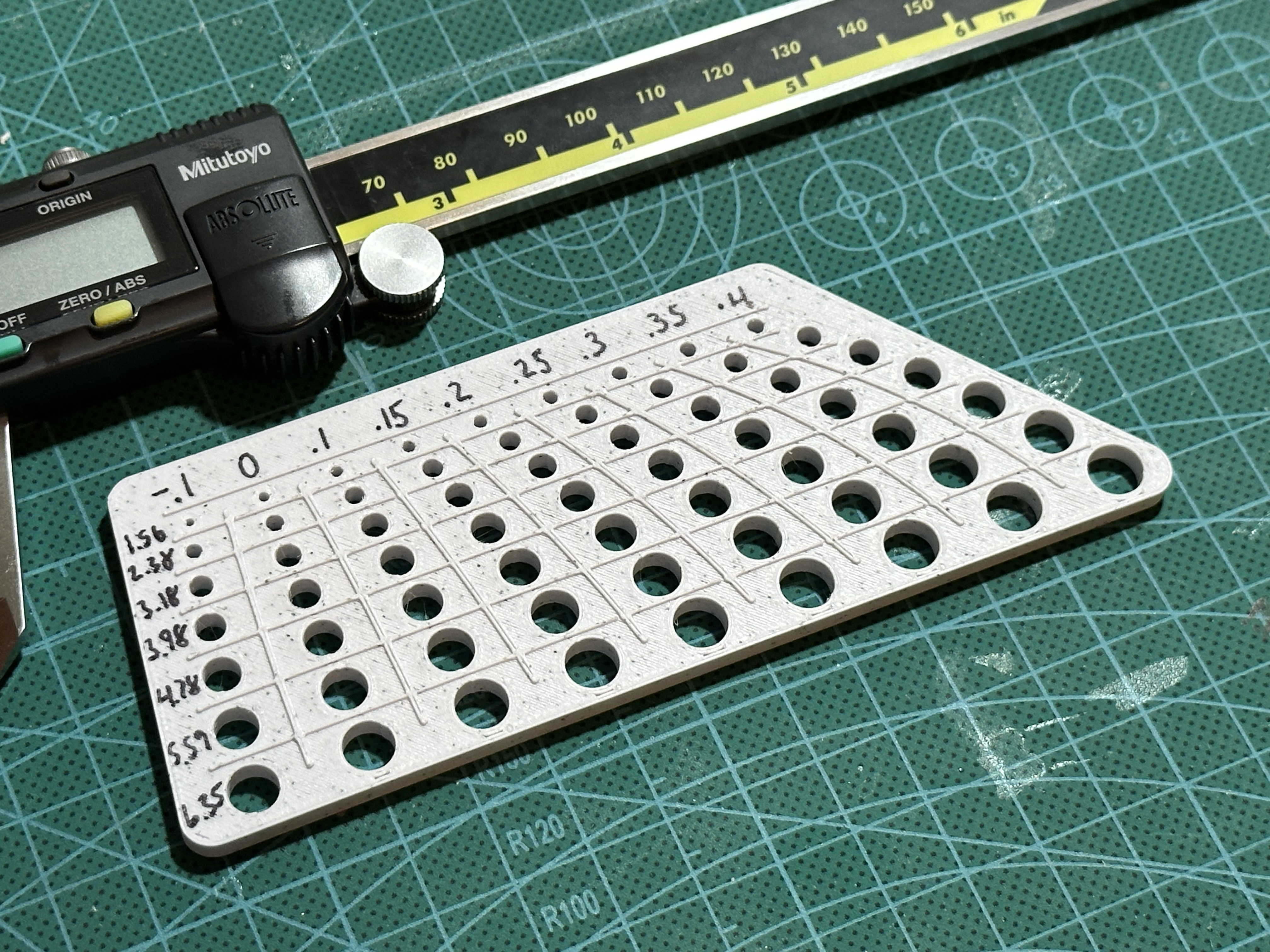 Hole Diameter Shrinkage Test