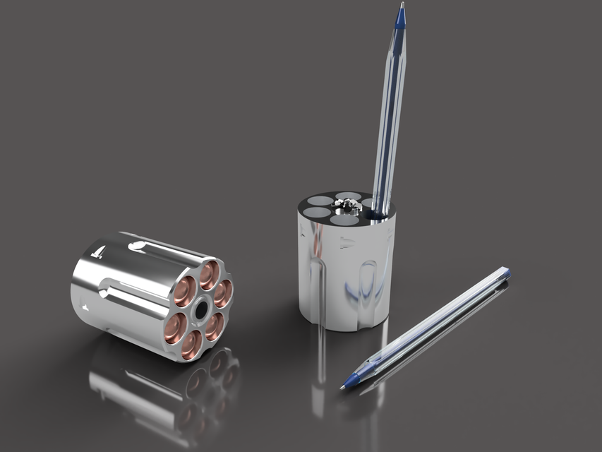 Revolver Pen Holder
