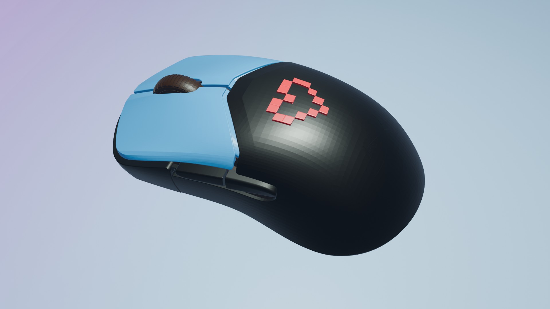 HyperX mouse with heart