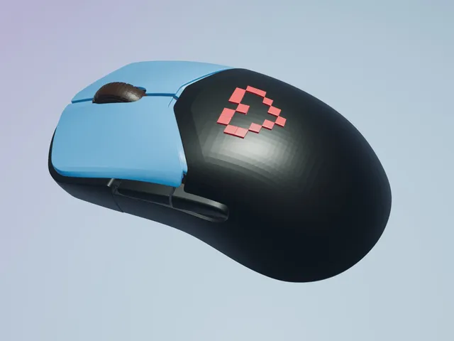 HyperX mouse with heart