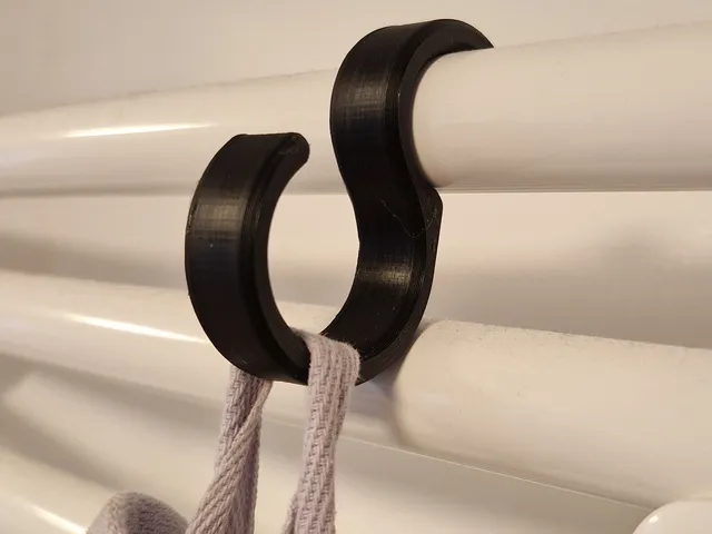 Badezimmer Handtuchhalter / Heizungshaken / Towel hook for bathroom radiator.
