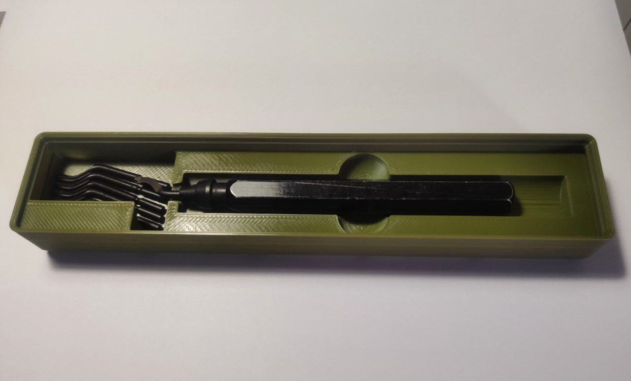 Gridfinity Deburring Tool Holder w/ Low Profile Blade Storage Remix (no holes)