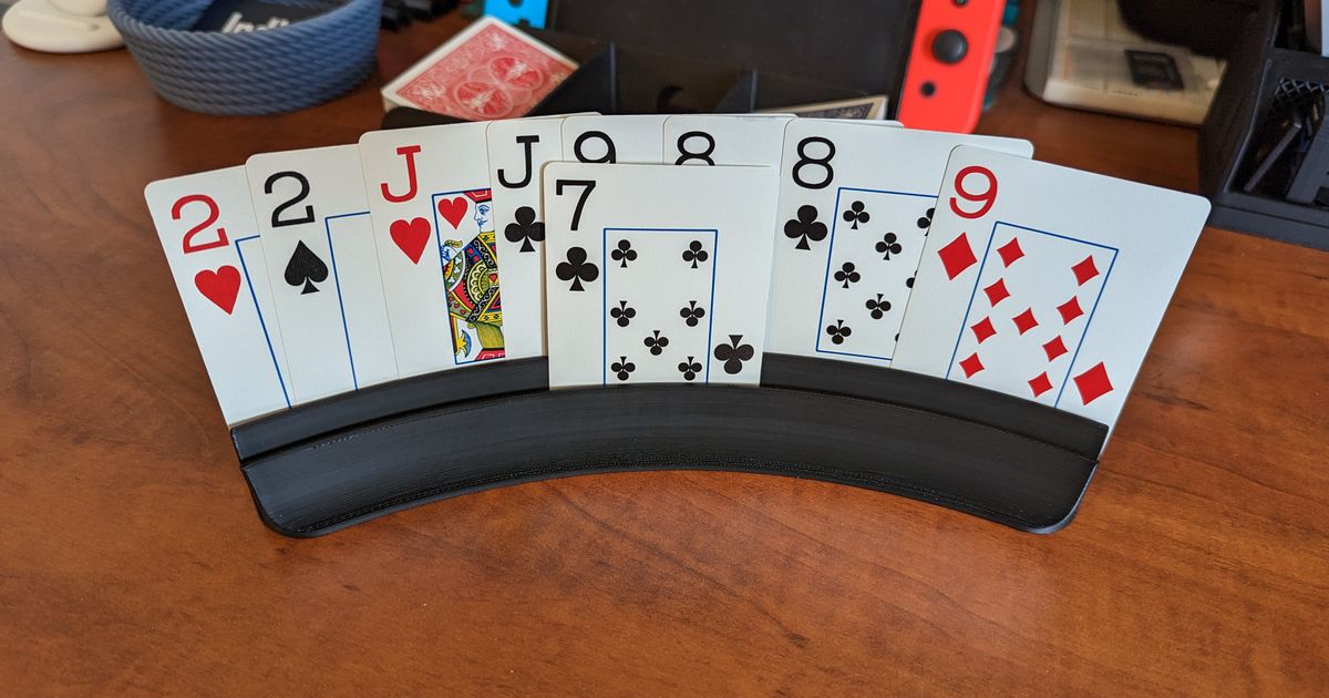 Playing Card Holder by Ryan Ewen | Download free STL model | Printables.com