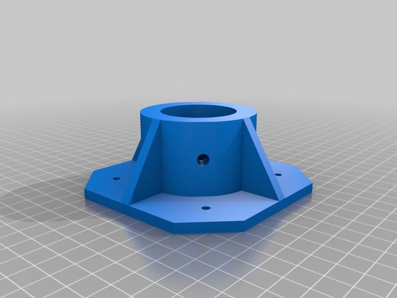Miniatura 4 do modelo 3D 38mm pole mount bracket