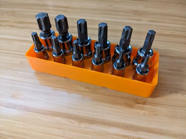 Gridfinity 12pc Torx Bit Socket Storage