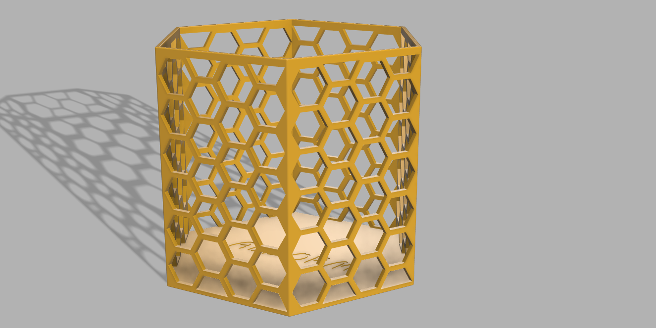 Honey Comb Pen Basket/Cup