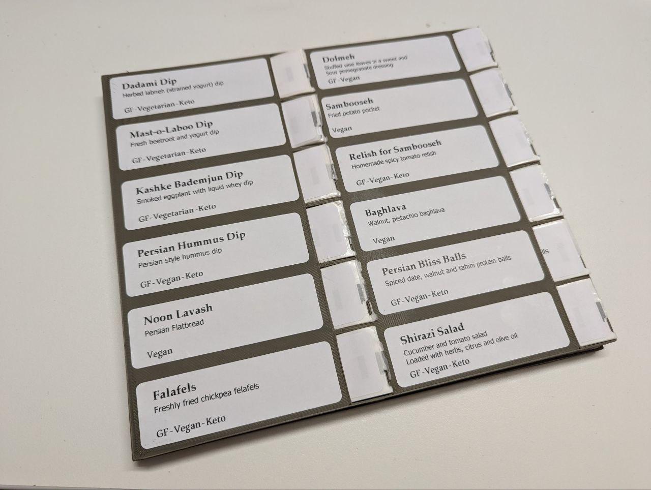 Label Holder or Bandage Holder (OpenSCAD Customizable)