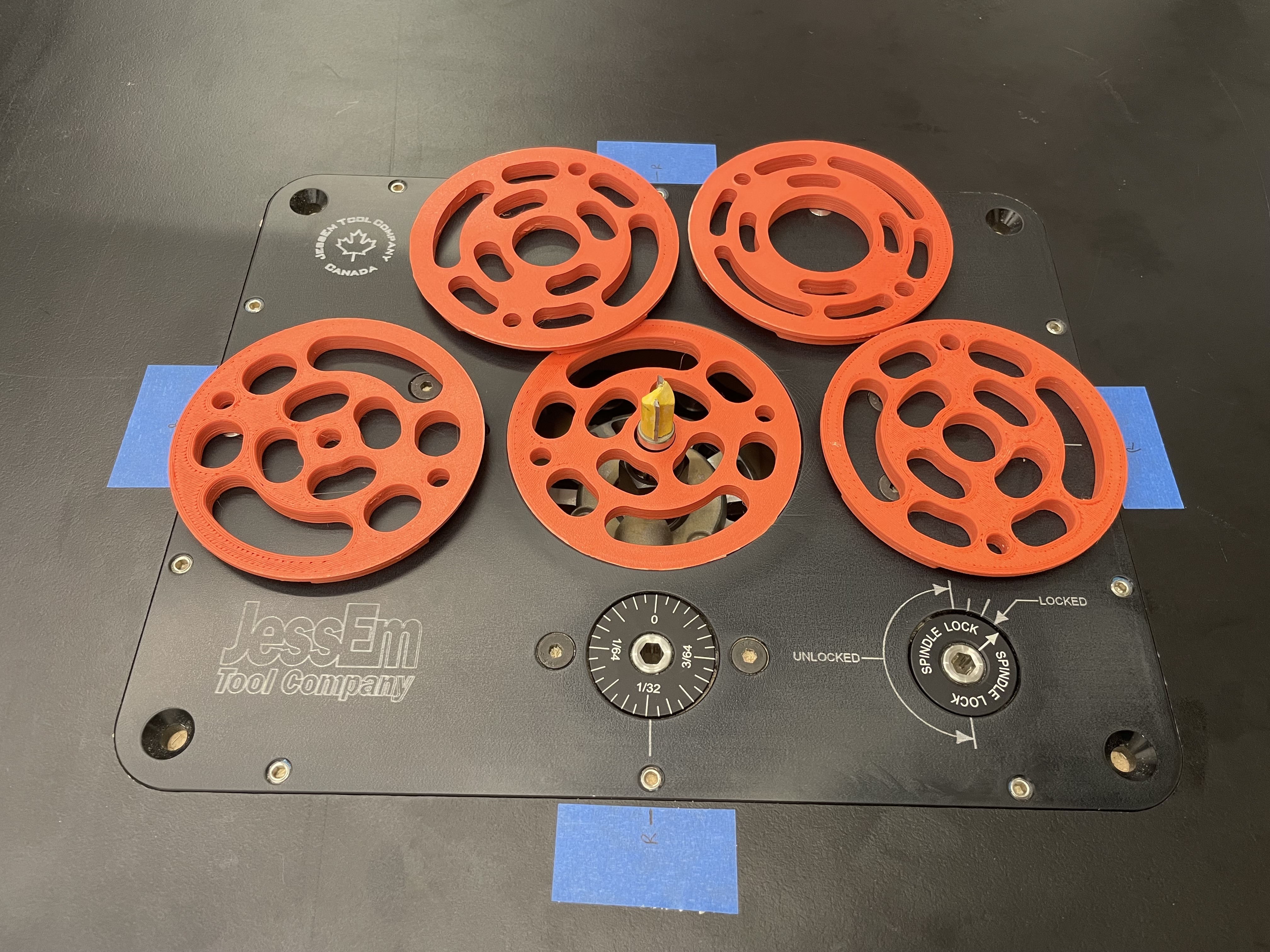 Downdraft router inserts for JessEm Router Lifts