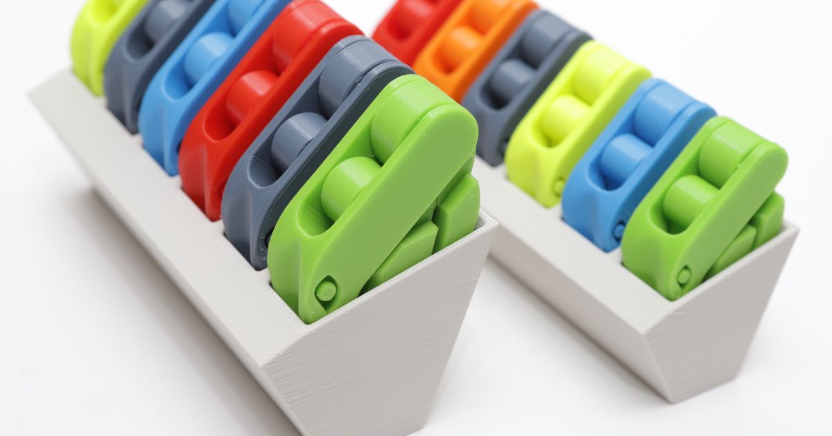 Dino Clip Wall Holder (Parametric) by Whity Download free STL model